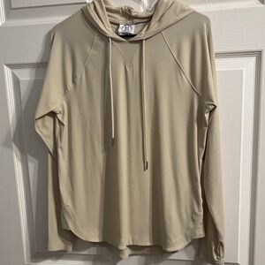 Sage Collective Cream Ribbed Hoodie